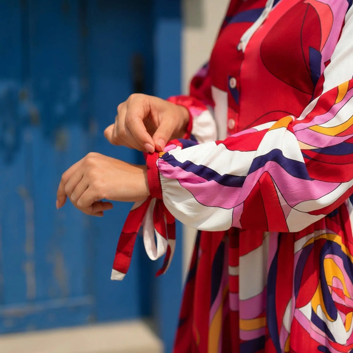 MULTI COLOUR LONG DRESS