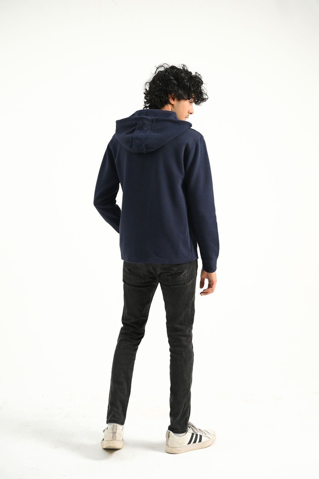 Premium Ottoman Hoodie / Navy blue