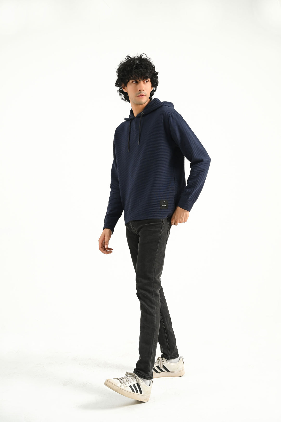 Premium Ottoman Hoodie / Navy blue