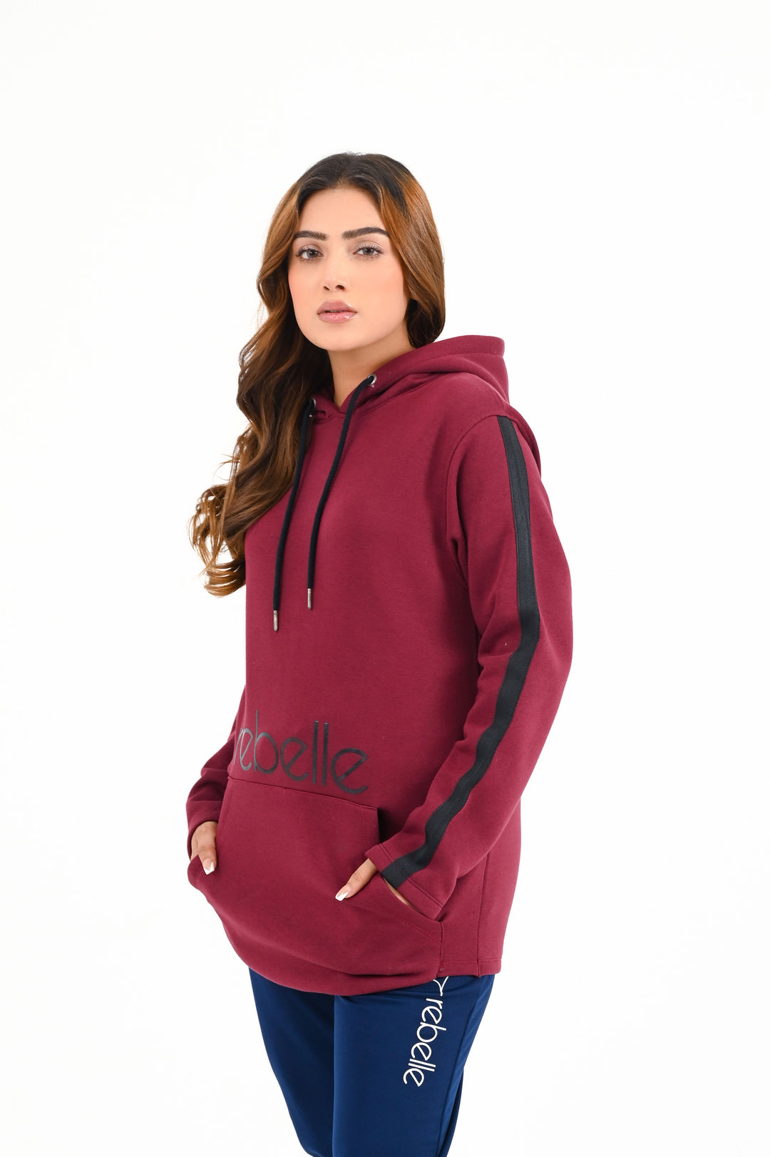Kangaroo Pocket Hoodie / Maroon