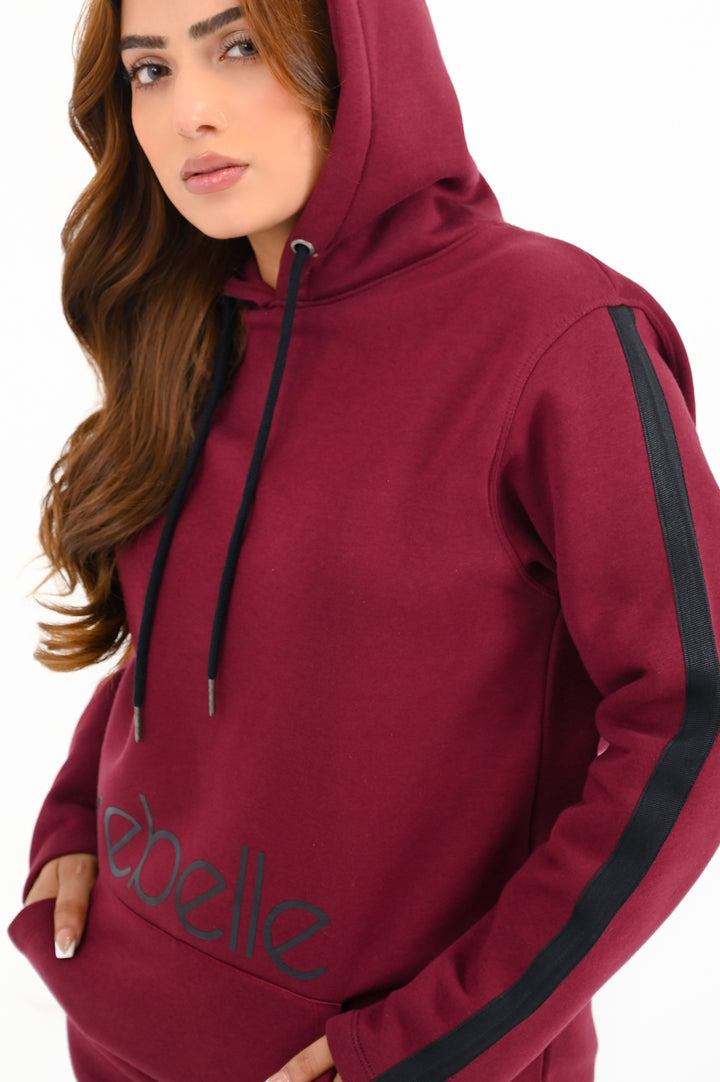 Kangaroo Pocket Hoodie / Maroon