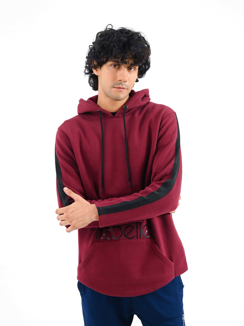 Kangaroo Pocket Hoodie / Maroon