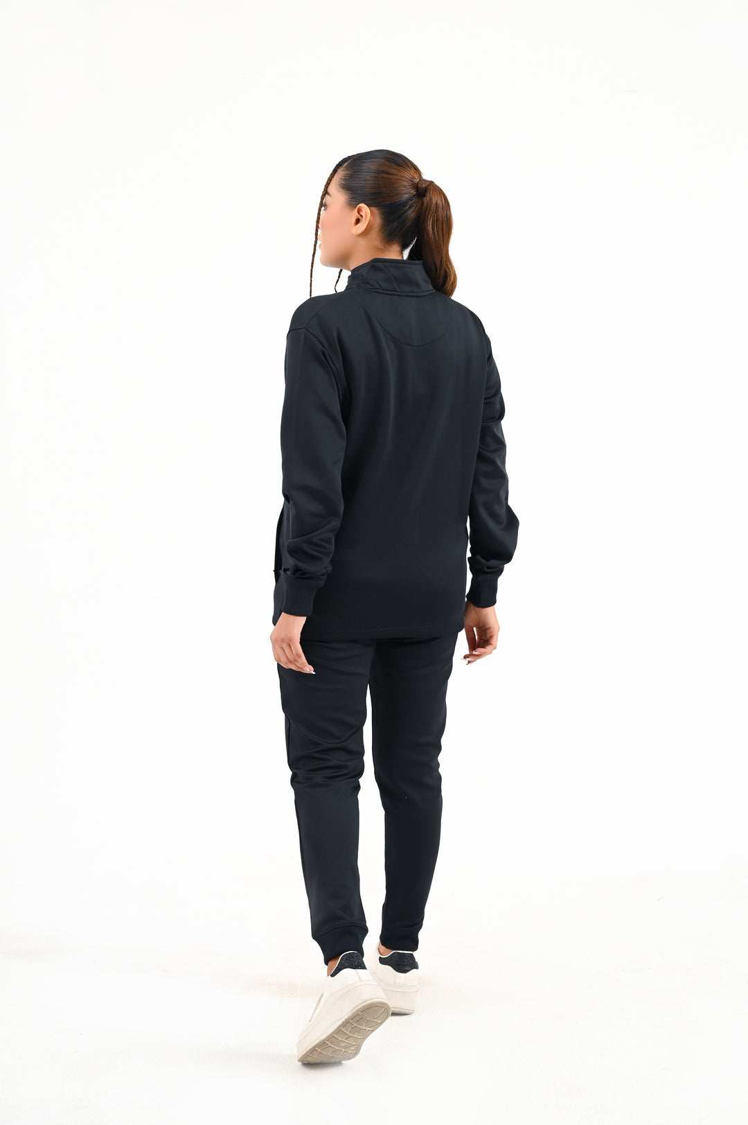 Premium MockNeck Tracksuit / Black