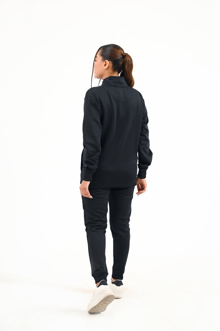Premium MockNeck Tracksuit / Black