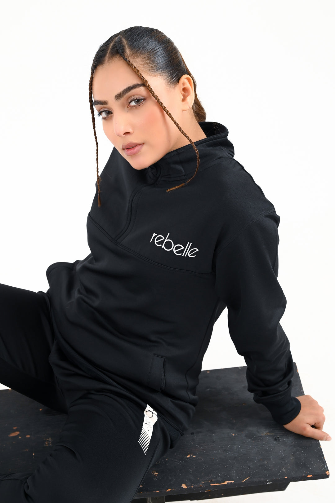 Premium MockNeck Tracksuit / Black