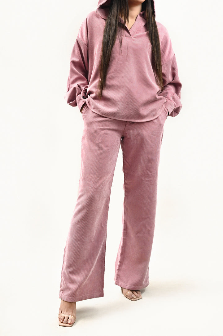 Chic Ribbed Corduroy Co-ord Set