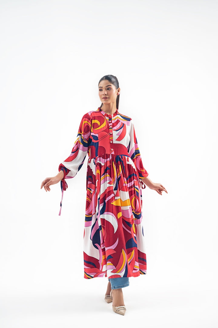 MULTI COLOUR LONG DRESS