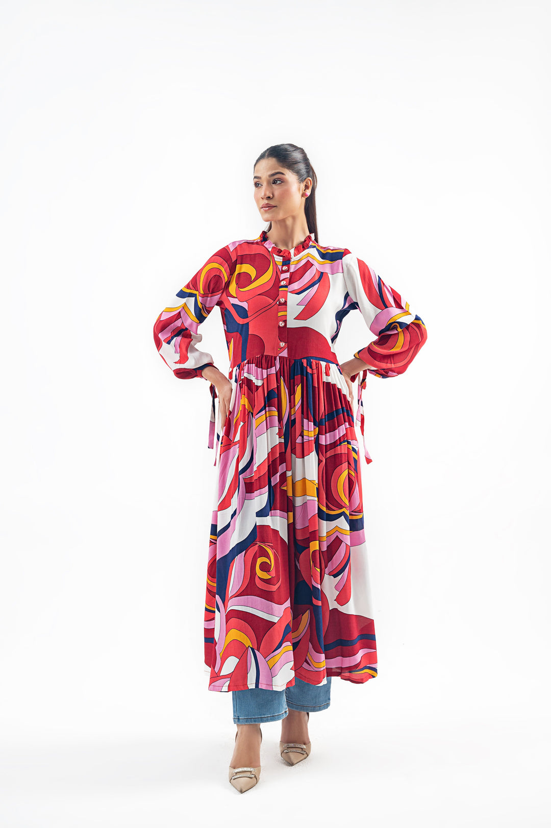 MULTI COLOUR LONG DRESS