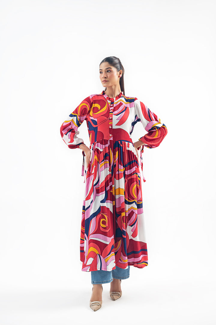 MULTI COLOUR LONG DRESS