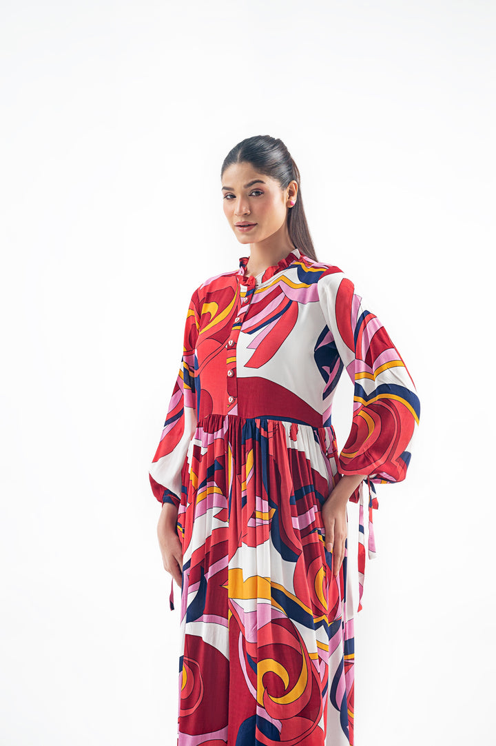 MULTI COLOUR LONG DRESS