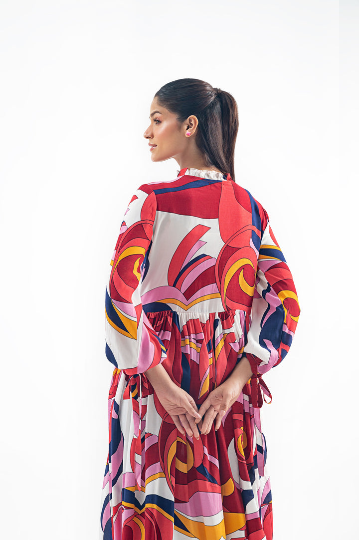MULTI COLOUR LONG DRESS