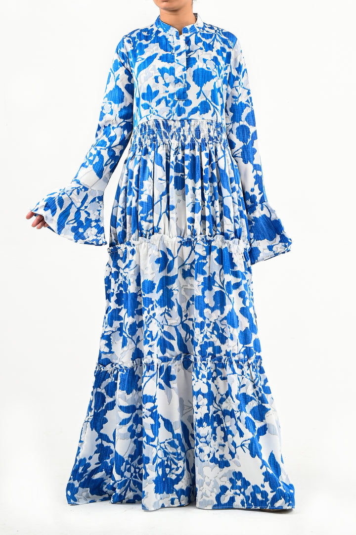 WRINKLED PRINTED DRESS