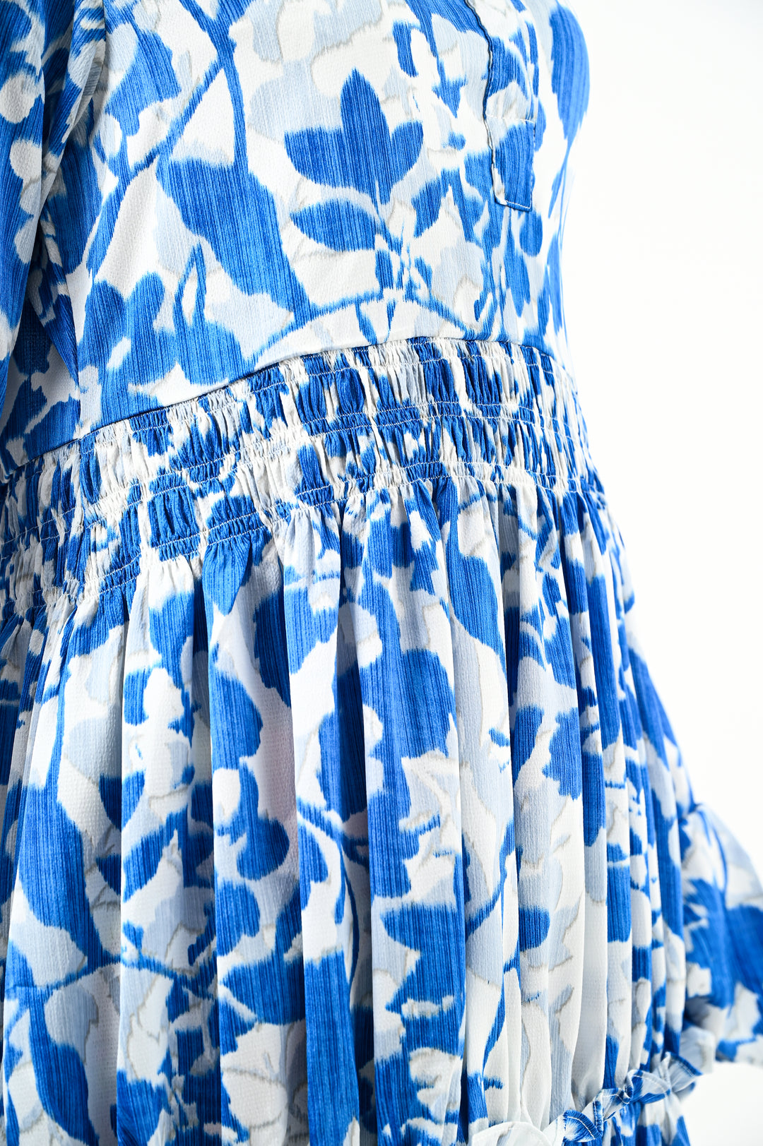 WRINKLED PRINTED DRESS