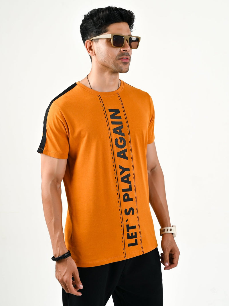 Let's Play Again Tees / Mustard