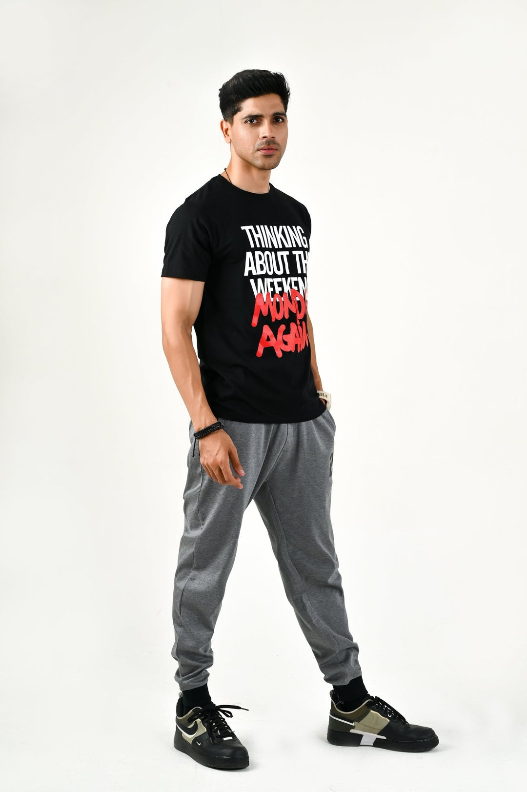“Monday Again” Tees / Black - rebelle