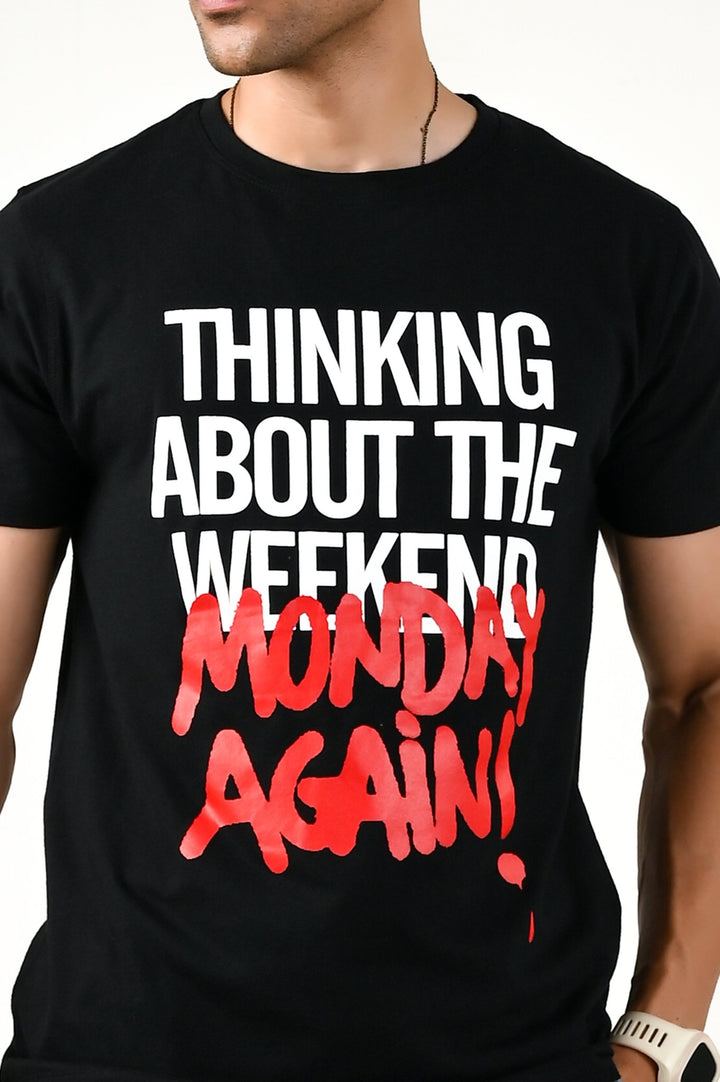 “Monday Again” Tees / Black - rebelle